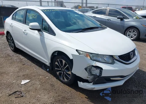 2013 Honda Civic Ex из США, поврежденный, VIN 19XFB2F81DE254181